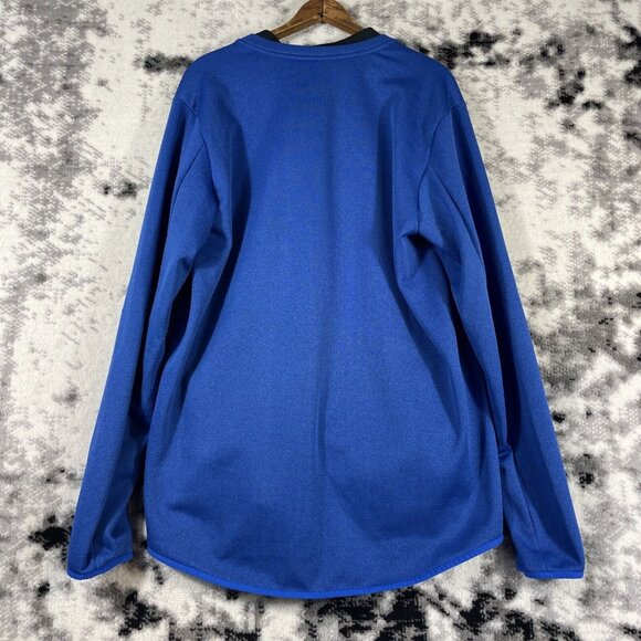Nike Therma Fit Textured Fleece Mens Size Large Blue 1/4 Zip Casual Athleisure - Picture 2 of 13